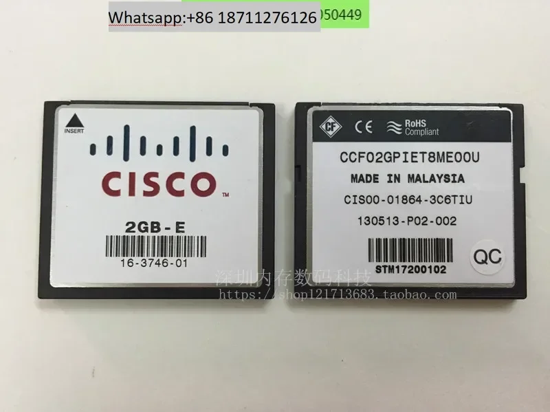 Tarjeta CF Industrial Cisco Original, enrutador Cisco 2G, tarjeta de memoria CNC