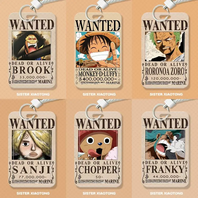 Cute One Piece Nika Luffy Zoro Chopper Usopp Bounty Order Sun God Student Card Cover Bus Card ID Protective Cover Gift Wholesale