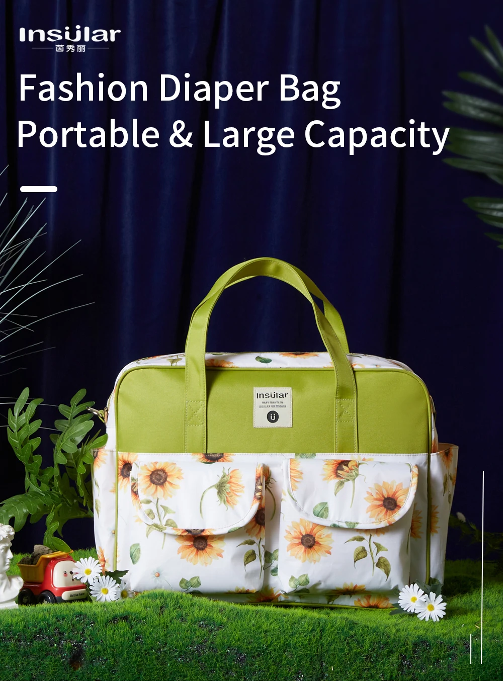 Dropship Mummy Bag Handbag Multifunctional Large Capacity Mother Bag Mother Baby Baby Diaper Bag Out Of Handbag