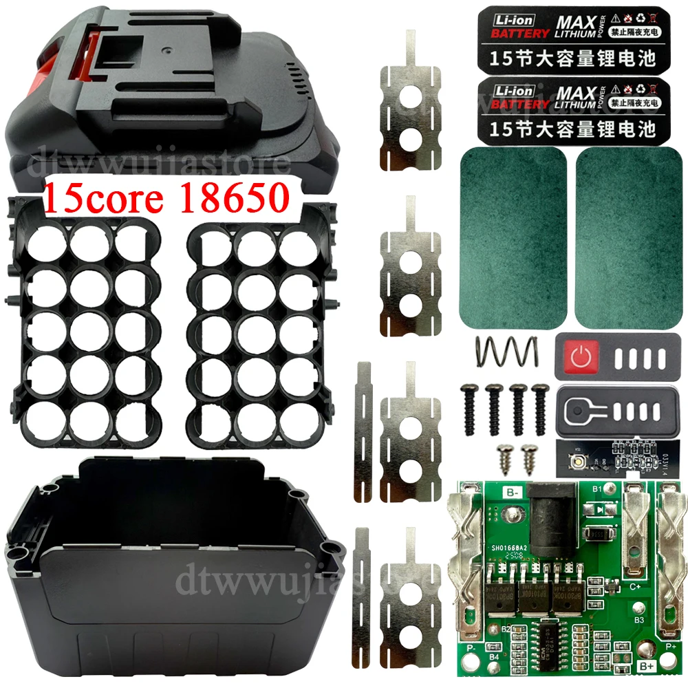 5Core 10Core 15Core 18650 Li-ion Battery Case Box PCB BMS Protection Circuit Board No Original for Makita Lomvum Zhipu Hongsong
