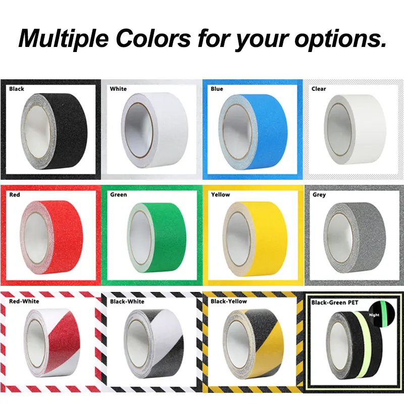 Anti-slip Tape Outdoor Anti Slip Stickers Elderly Anti Slip Strong Adhesive Safety Traction Tape Stairs Floor Safety Tread Step