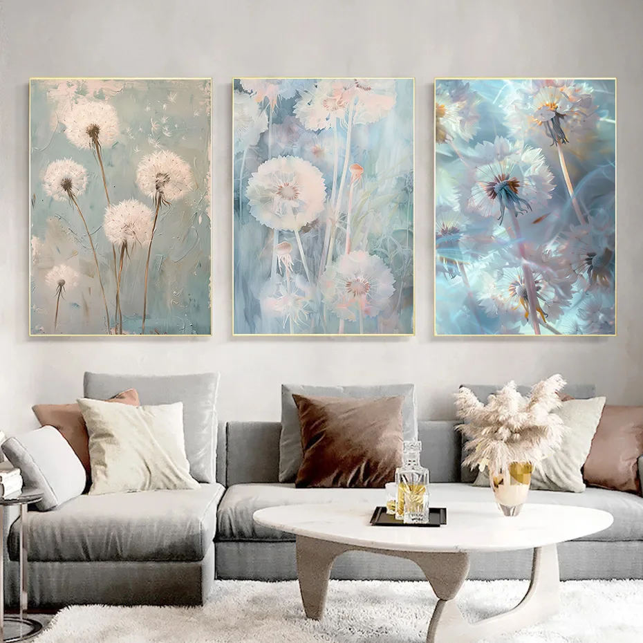 Posters for Wall Decoration Painting Dandelion Beautiful Decor for Room Artistic Conception 1pcs Home Decor Interior Paintings