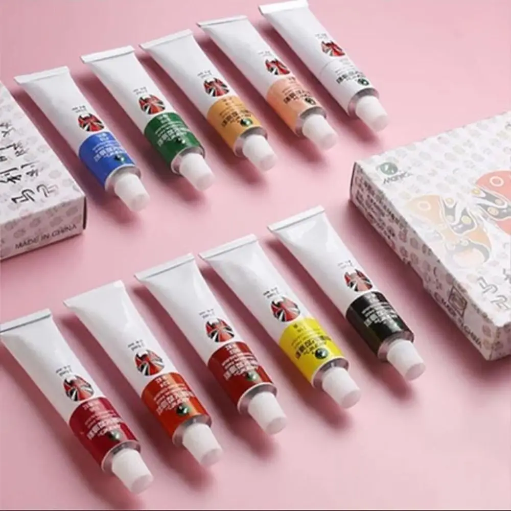 21ML Drama Facial Painting Paint Rich Vivid Colors 10-Colors Body Painting Pigment DIY Dance Makeup Tubes Performance