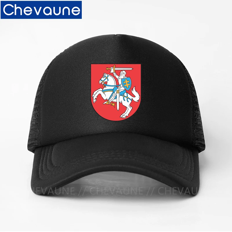 Unisex Baseball Cap Lithuania Flag Caps Coat Of Arms Of Lithuania Baseball Cap Net Hat Breathable Outdoor Sun Hat Gorras Boys