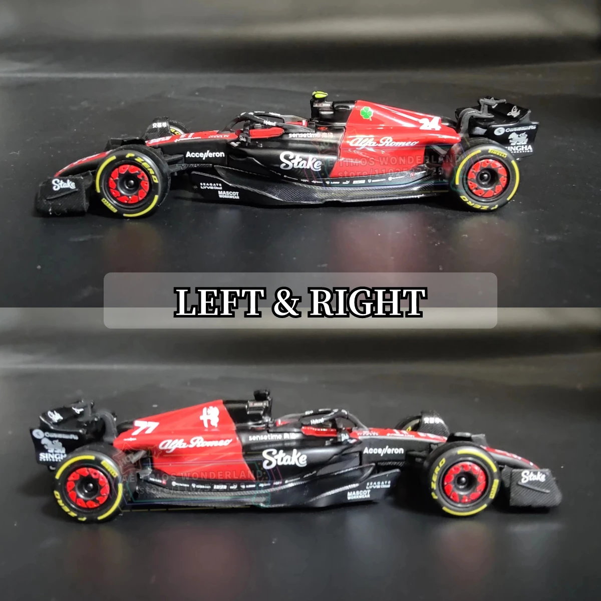 Bburago 1:43 2023 Alfa Romeo C43 Replica F1 Racing Car Model Miniature Scale Diecast Toy Formula 1 Fans Kid Xmas Gift for Boy