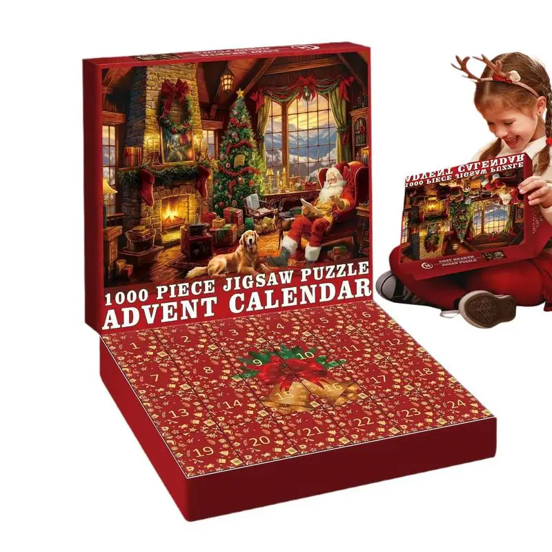 

Puzzle Christmas Countdown 24 Days Christmas Countdown Calendar Holiday Puzzles Exquisite Fun Christmas Jigsaw Puzzles For