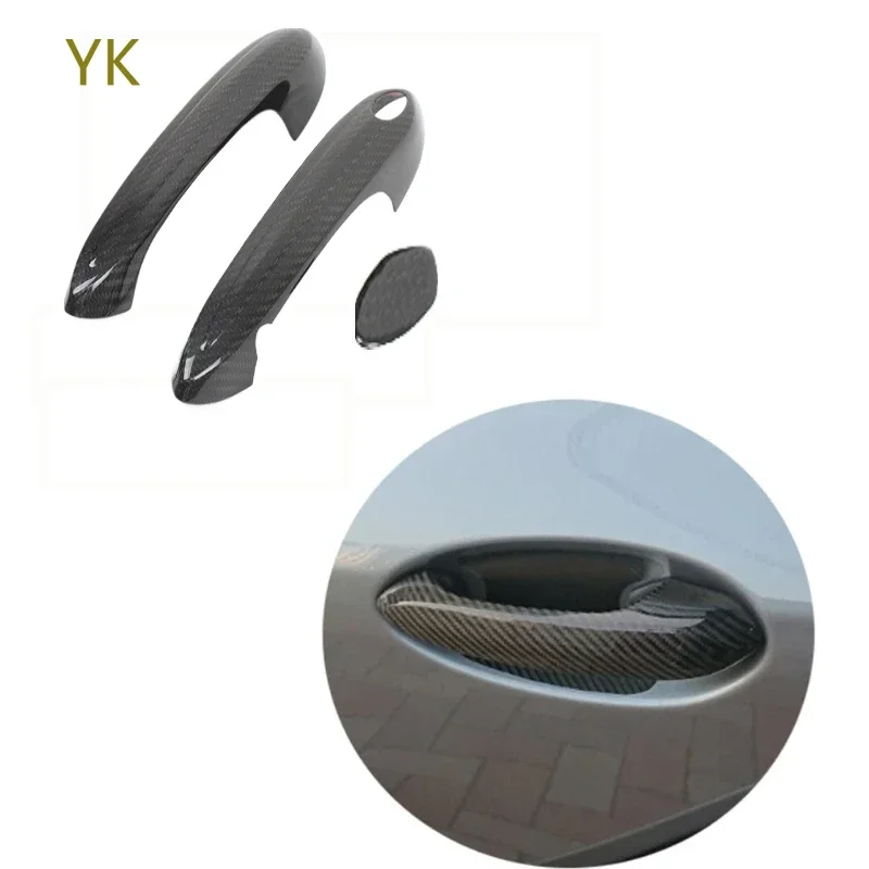 

Real Carbon Fiber Car Door Handle Protection Decorative Cover Car Accessories For Toyota GR Supra A90 2019-2024