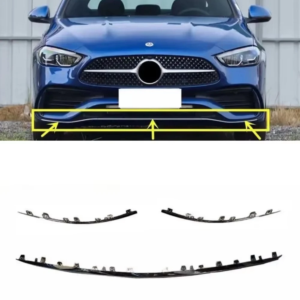

Front bumper chrome decorative strip A2068854102 A2068854202 A2068855702 For Mercedes Benz C-Class W206 2021-2023 C260 C200 C300