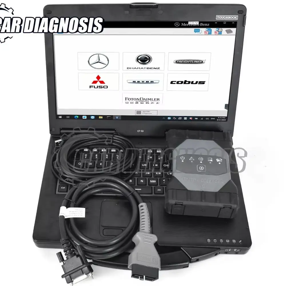 

For mb Car Truck Bus VAN diagnostic CF53 Laptop xentry c6 doip VCI DIOP C6 For Xentry WIS ASRA DAS Vediamo Starfinder