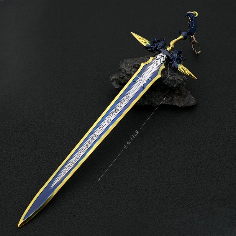 22 سنتيمتر الخيال أنيمي لعبة الطرفية Bahamut في نهاية المطاف أسلحة السيف نموذج تأثيري الدعامة المعادن الحرفية تحصيل الحلي هدية لعبة