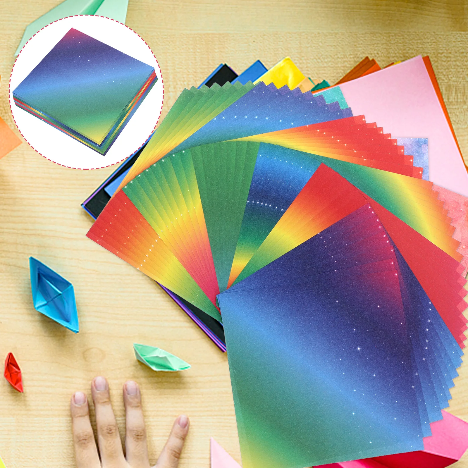 200 fogli di carta origami fronte-retro fai da te creazione artigianale per progetti artistici artigianali attività di scrapbooking pieghevole quadrato