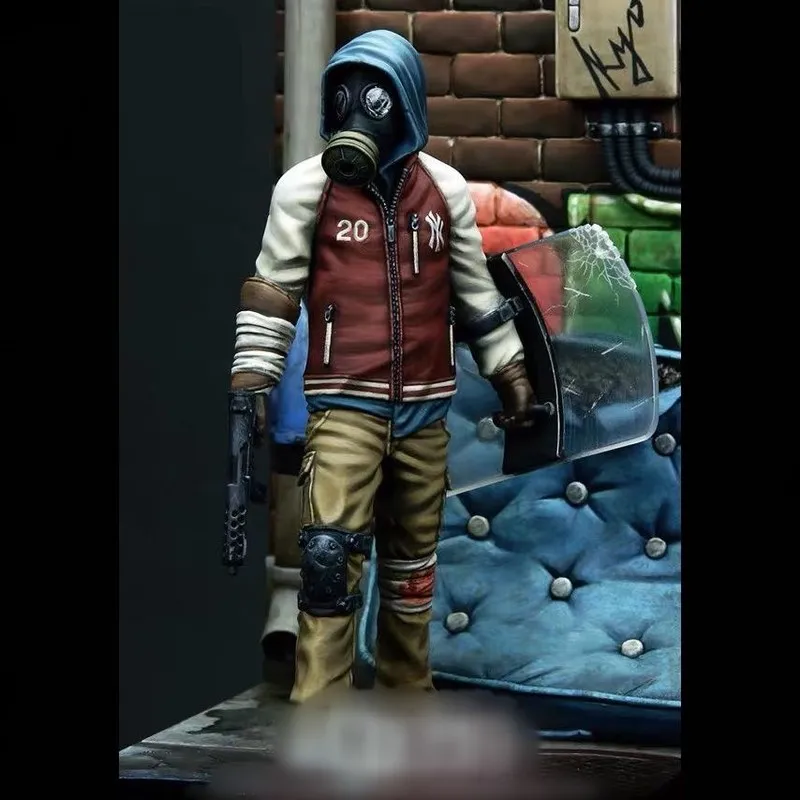 

1/24 Biochemistry Soldier Resin Model Figure Gk Micro Miniature 3d Printed White Model Toy Unassembled And Unpainted Kit