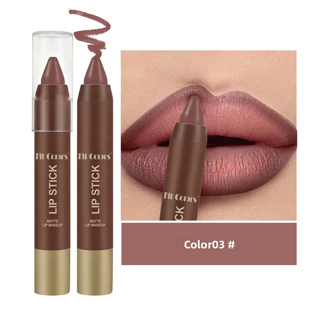 Velvet Matte Lipstick Waterproof Smudge Proof Liquid Lip Liner Pen Moisturizing Nourishing Chocolate Color 6 Shades Cosmetics