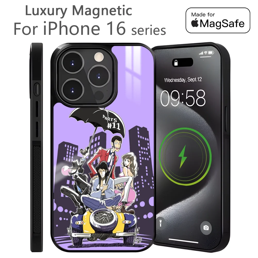 L-Lupin The T-Third Phone Case For iPhone 16 15 14 13 12 11 Pro Max Plus Mini Magnetic Magsafe Wireless Charging Cover