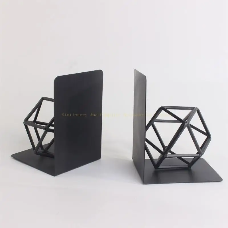 Practical Bookends Geometric Book End Desk Bookshelf Kung Fu Man Book Support Book Holder Shelf Decorative Bookends