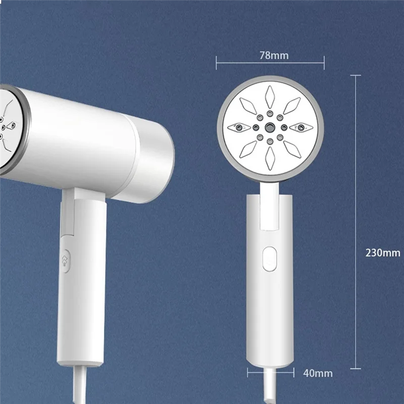 A84G-Portable Travel Iron Folding Wall-Mounted Iron Handheld Clothing Iron Foldable Handheld Clothing Wrinkle Remover