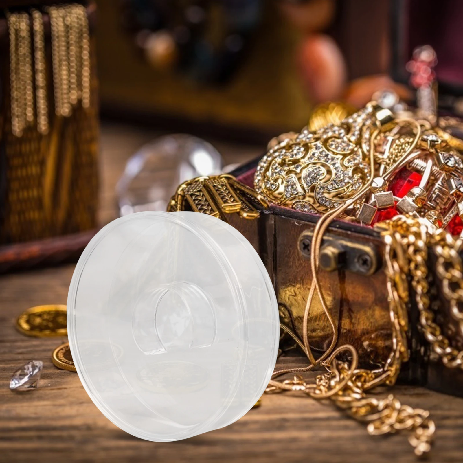 

4 шт., коробки на цепочке H, премиум-класса, акриловые гладкие края, хорошая герметизация, дисплей для хранения, многофункциональный чехол для браслета, ювелирные изделия из бисера Будды