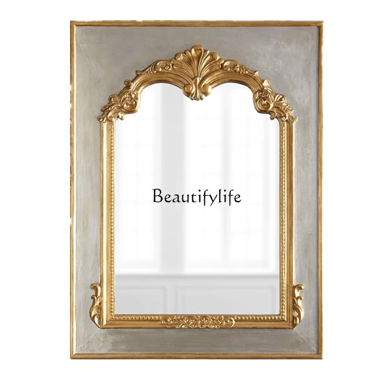 

Makeup mirror, personalized decorative bathroom hanging mirror, court single-sided