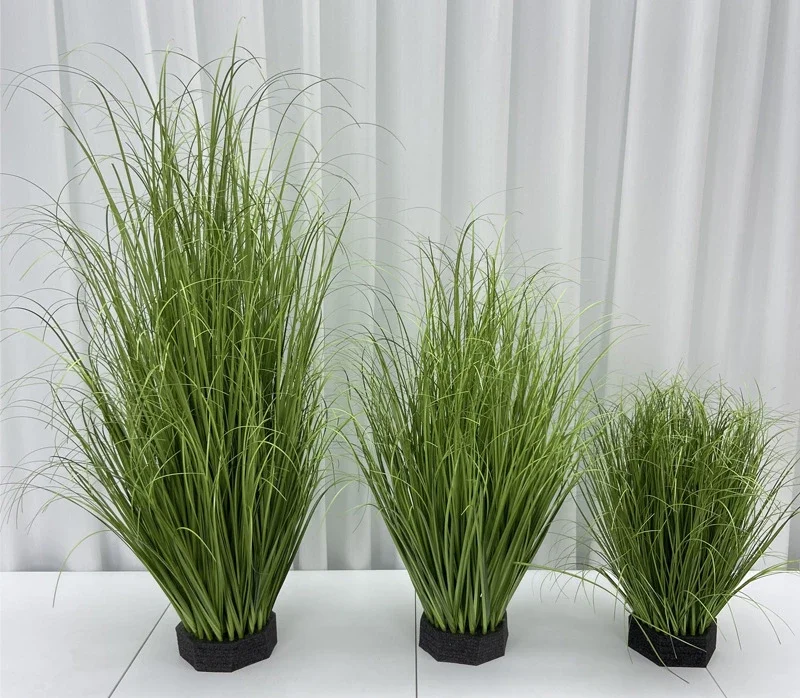 

Artificial Reed Onion Grass Pile Fake Grass 60CM To 120CM Simulated Green Plant Material Grass Wedding Garden Home Decoration