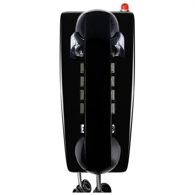*ABAB Classic Wall Phones for Landline with Mechanical Ringing, Single Line 2554 Wall Telephone with Voicemail Indicator,Black