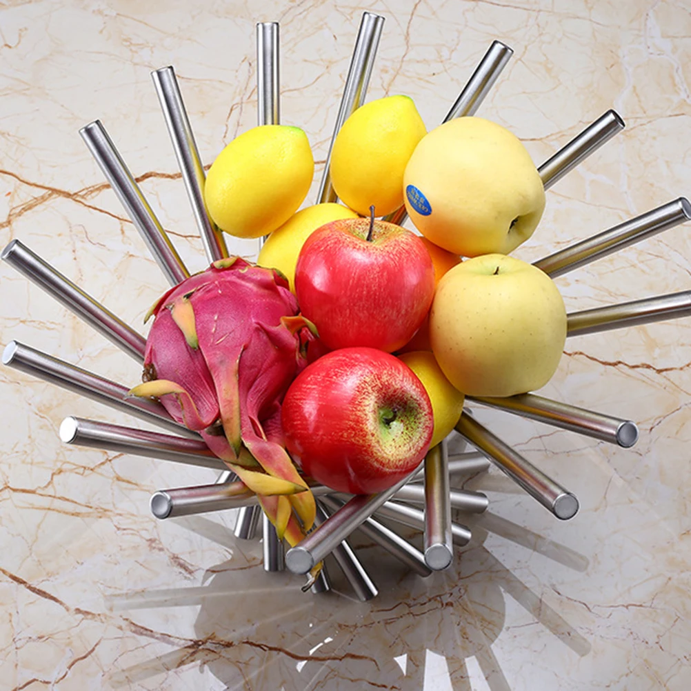 

Stylish Foldable Fruit Holder Stainless Steel Construction Adjustable Tightness Retractable Design Perfect For Home Gifts Decor
