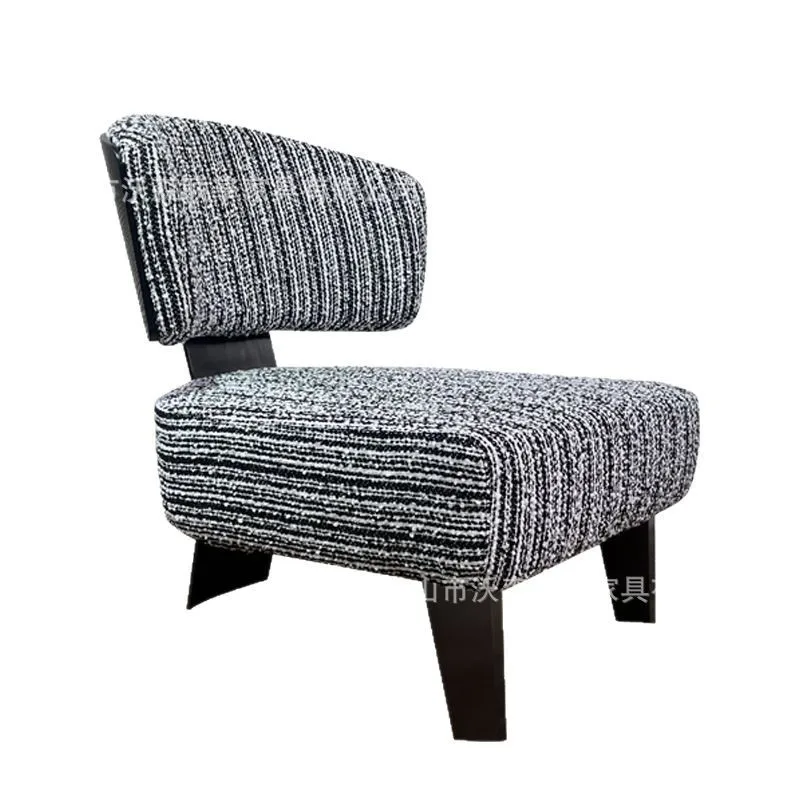 

TTItalian minimalist designer leisure chair fabric light luxury single sofa chair