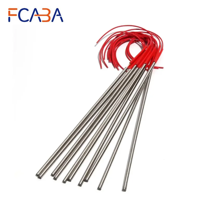 FCABA 5 pièces 8mm 380 ~ 500mm 201SUS cartouche chauffante 110V/220V/380V Tube chauffant 750W/800W/840W/900W/1000W élément de résistance