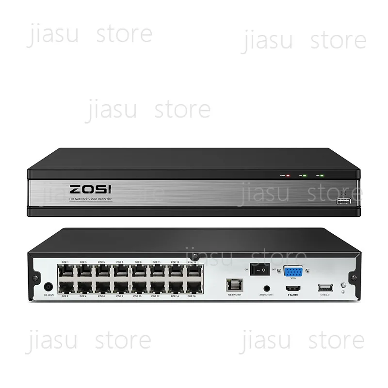 Dual Hard Disk Slot Network Video Recorder POE IP Camera Monitoring System 8/16/32 Channel Surveillance NVR