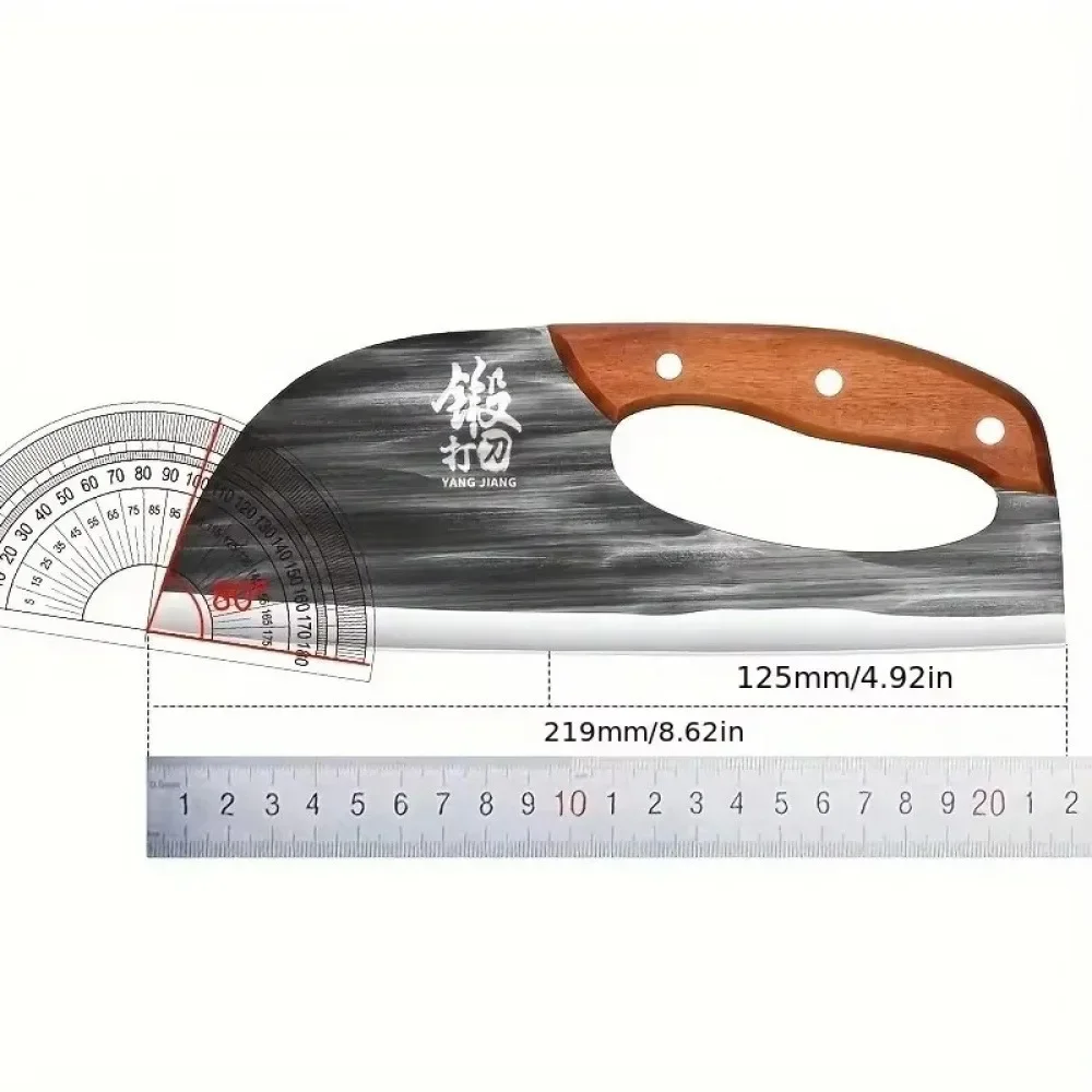 Multifunctional Forged Kitchen Knife - Sharp Stainless Steel Meat Vegetable Knife with Ergonomic Handle for Effort-Saving Home