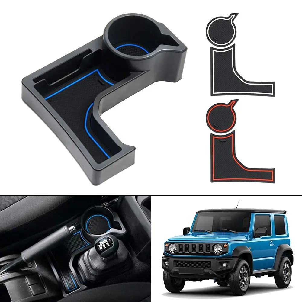 

Center Console Cup Holder Storage Tray for 2019+ Suzuki Jimny JB64W JB74W at Models Accessories Center Console Organizer