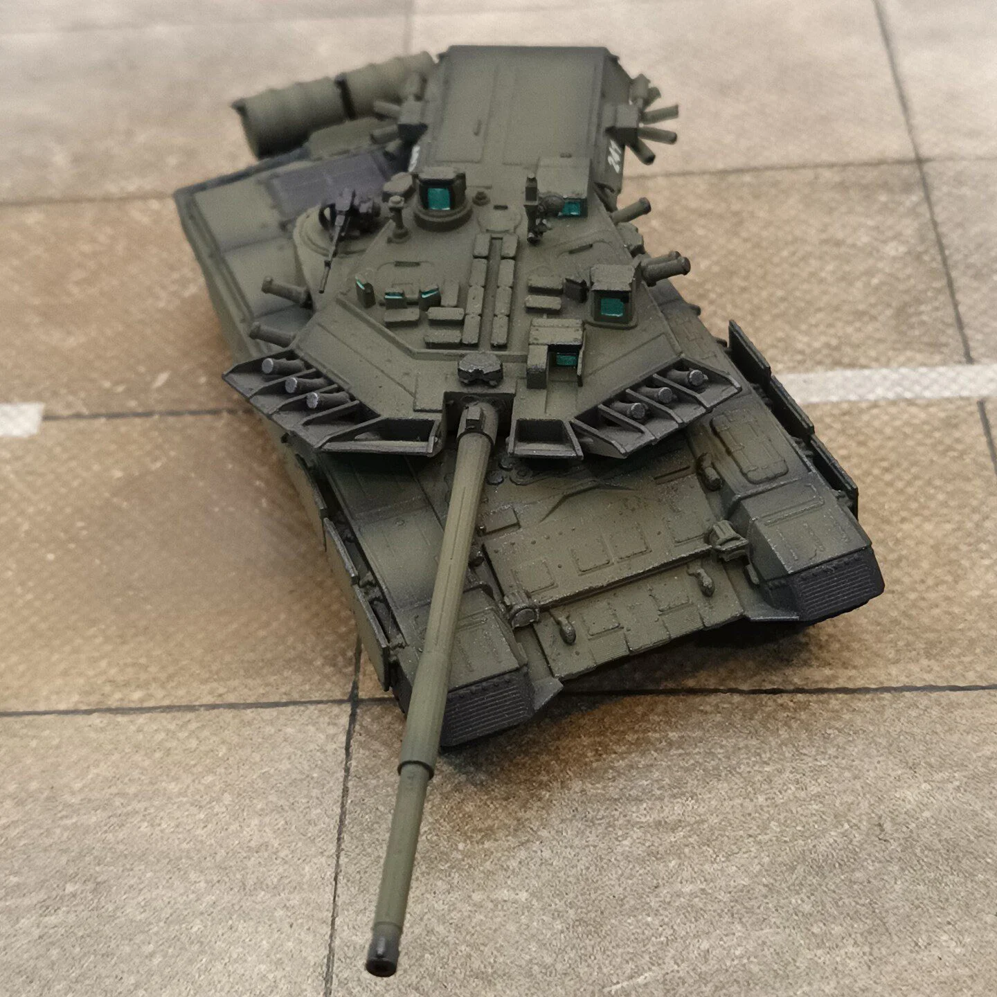 1/72 Russian T90A Fiber Turret T, Hand-Painted Finished Model Decorative Ornament