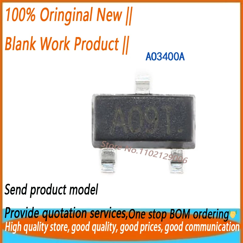 100PCS AO3400A  X09T  AO3400 SOT-23  New original
