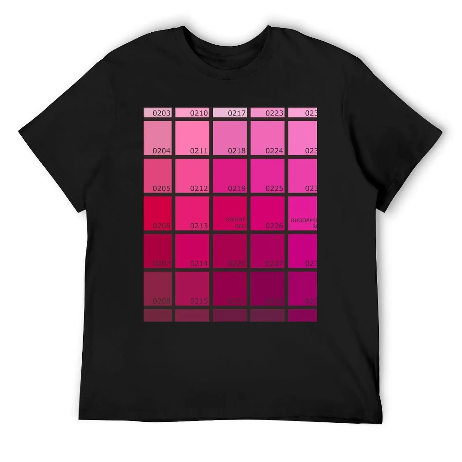 Shades of Pink Pantone T-Shirt quick-drying vintage clothes cheap stuff tee shirts for men