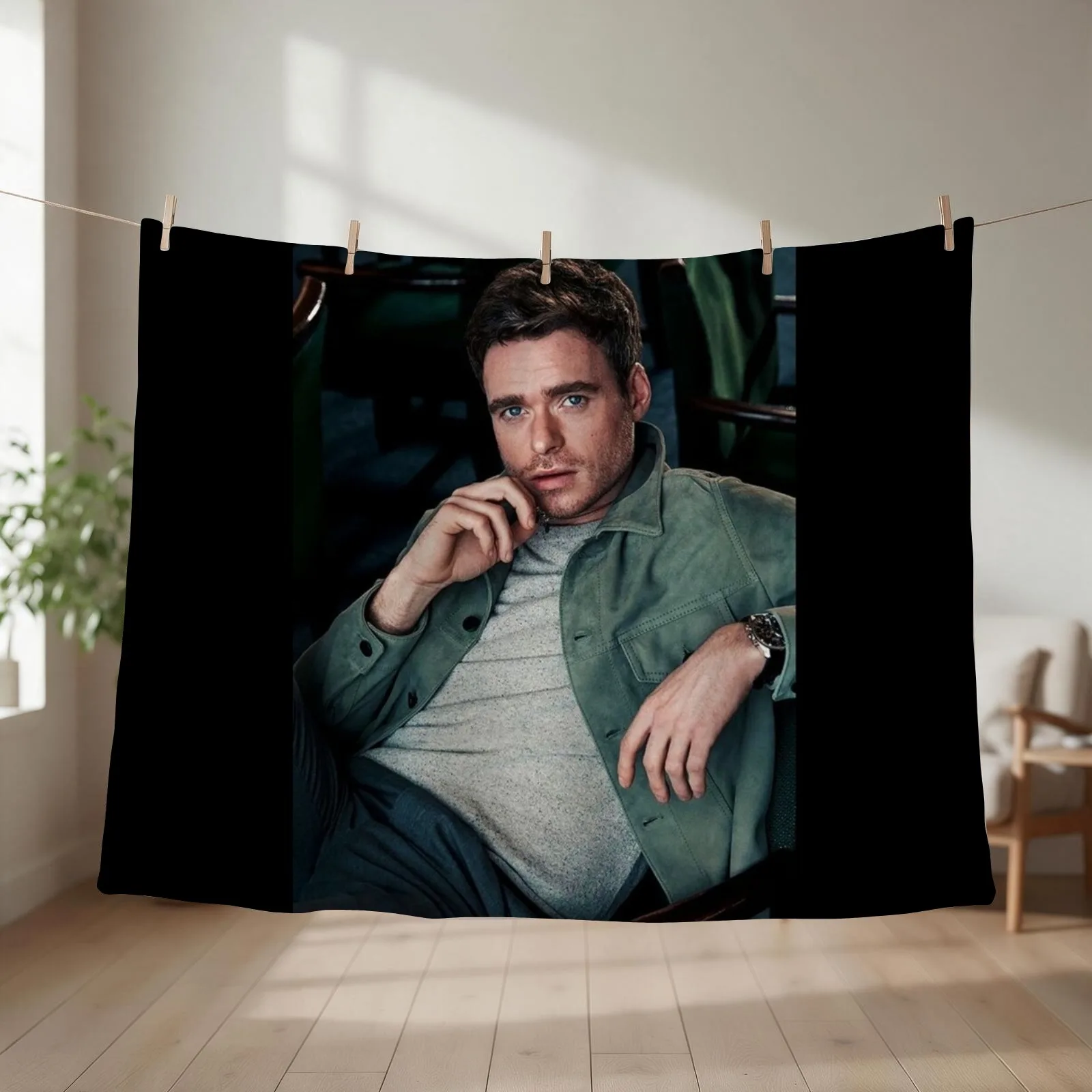 Richard Madden Throw Blanket Decorative Sofa Summer Beddings Luxury Thicken Plaid Blankets