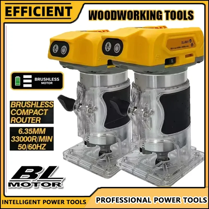 

Подходит для бесщеточного электрического триммера Dewalt, 33000 об/мин, аккумуляторный фрезерный станок для обрезки древесины, фрезерный гравировальный долбежный станок, подходит