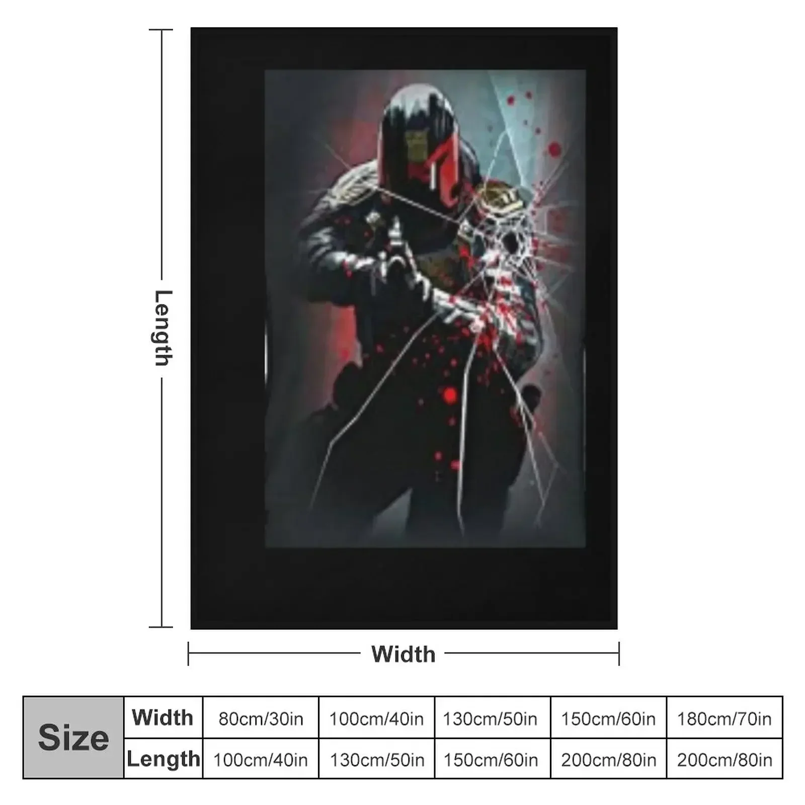Judge Dredd Comic Throw Blanket Luxury Soft Plush Plaid Thins blankets ands Tourist Bed covers Blankets