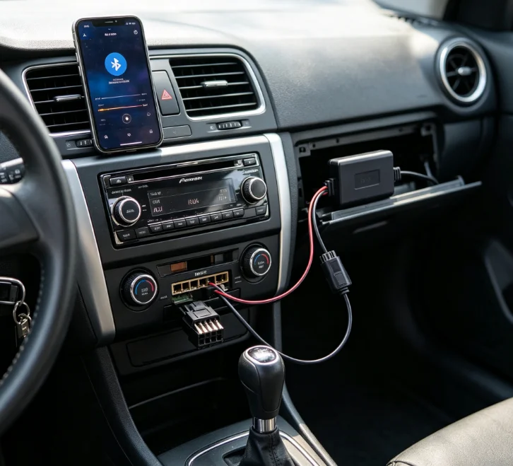 Car Bluetooth-compatible Audio Receiver Compatible With Pioneer Ip-Bus 11Pin Aux Adapter