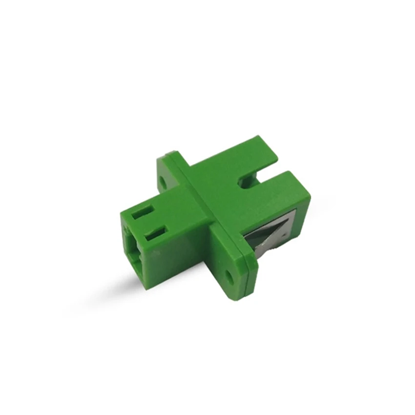 

LC-SC hybrid adapter fiber optic connector female to female plastic housing green blue factory supply ELINK LC SC