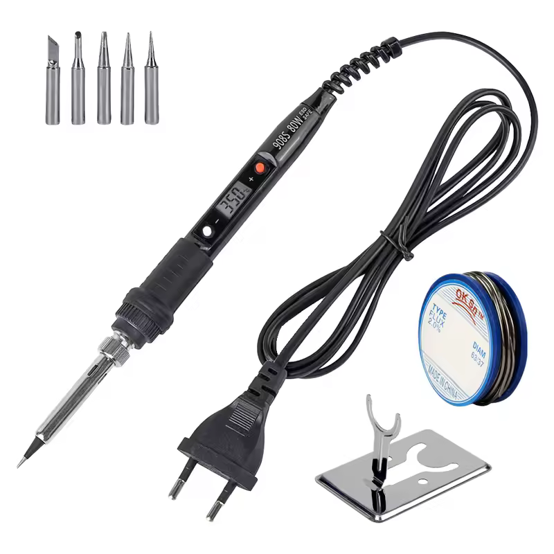 JCD Electric Soldering Iron 80W LCD Digital Display Adjustable temperature soldering iron tips 220V/110V Welding Solder Tool908S - Image 14