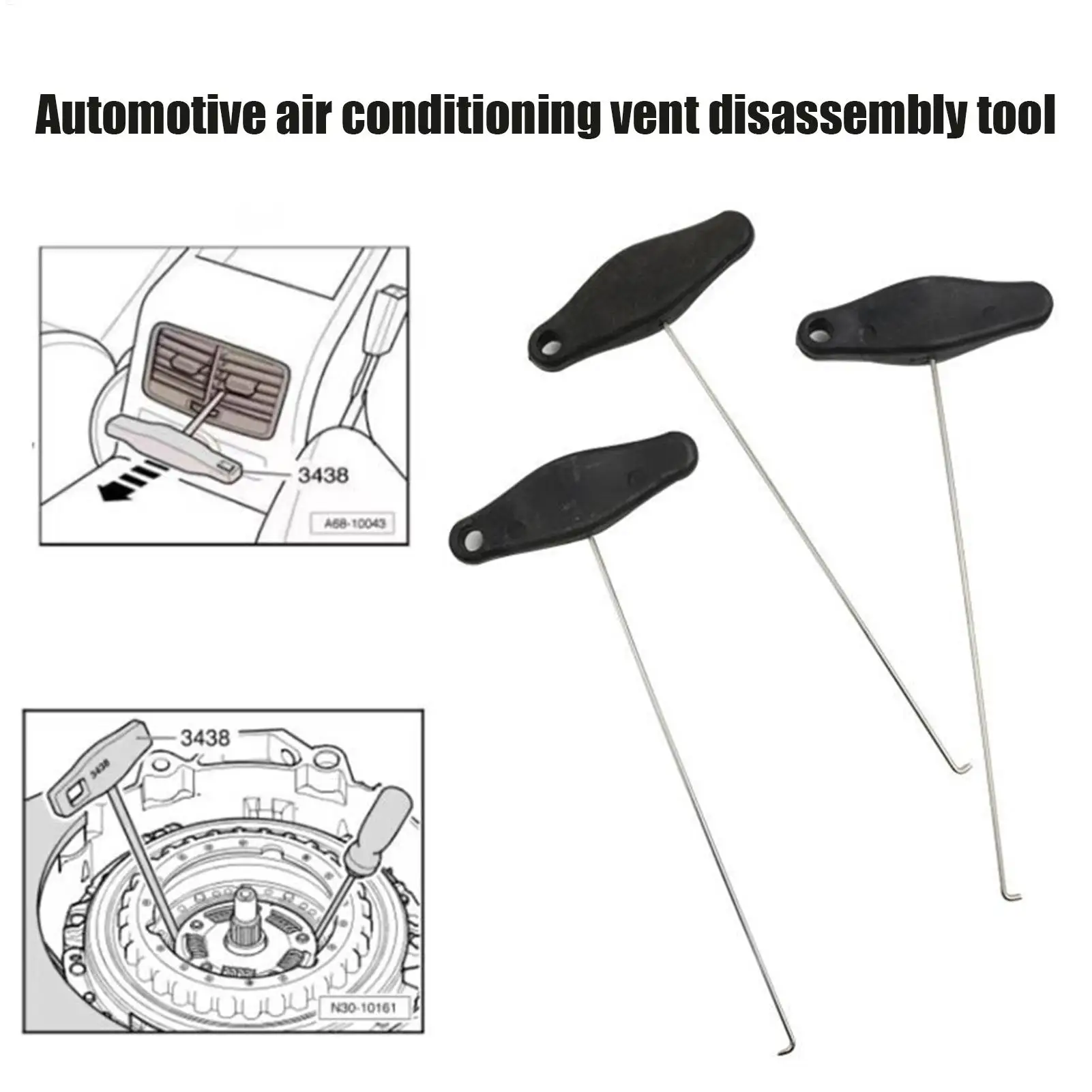 Trim Panel Removal Tool Car Trim Pulling Hook Vehicle Air Conditioning Removal Tool For Dashboard Automotive RV SUV Sedan Oil
