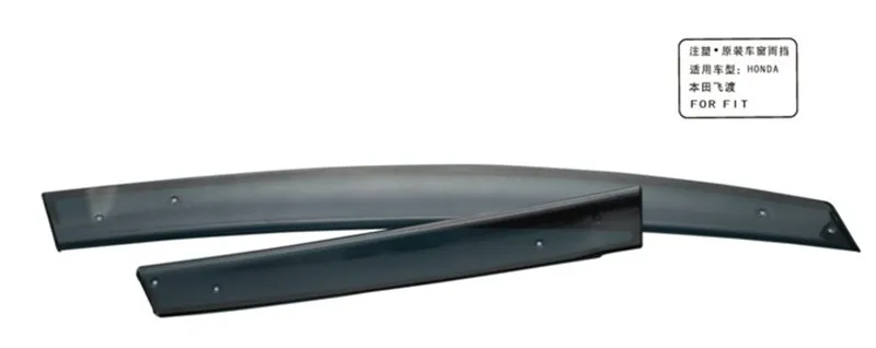 Auto Visor Acrylic+Plastic Electroplating Car Door Visor Rain-shield Sun Shade Window Visor Applicable To Honda Fit