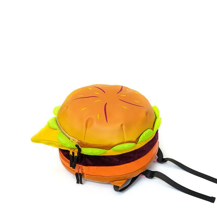 Stylowy Hamburger Laptop etui na zamek do przechowywania przenośny plecak Cheeseburger na co dzień dla podróżujących na świeżym powietrzu torebek