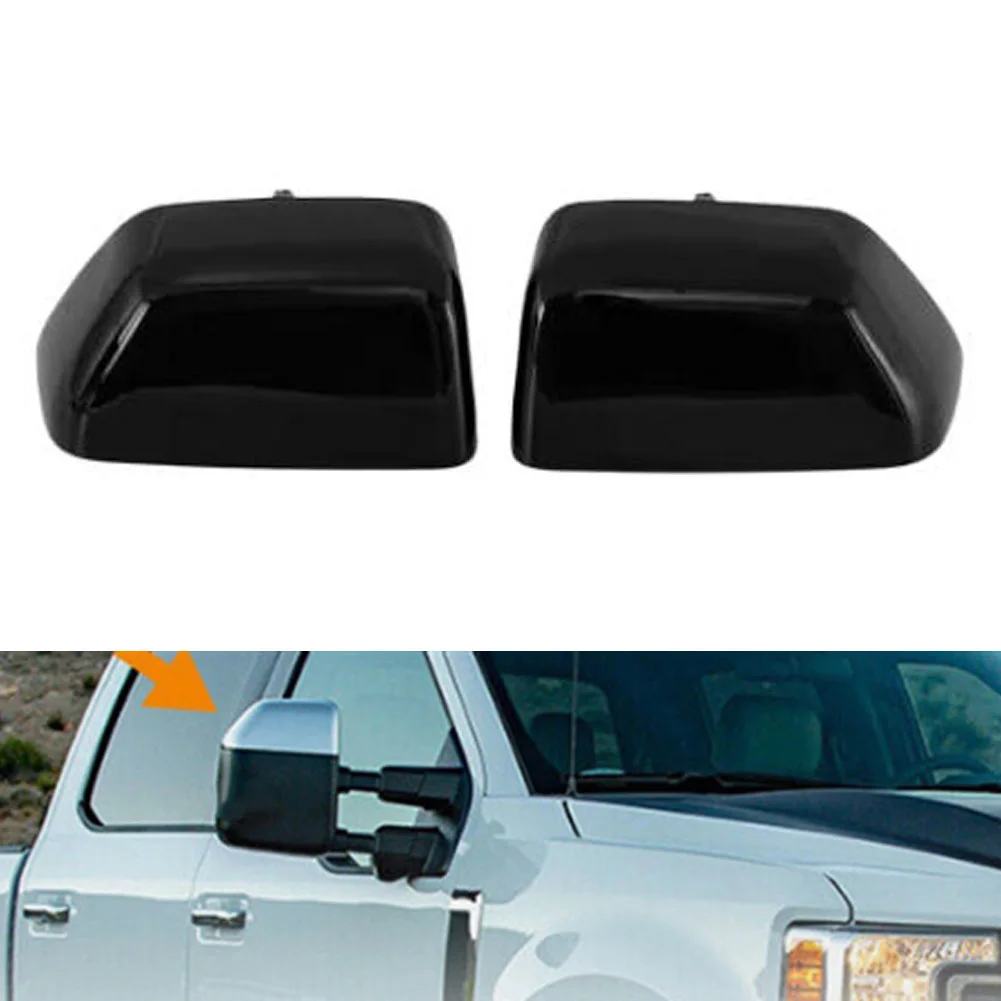 For Exterior Truck Styling Rearview Mirror Cap Decorative Mirror Cover Easy Installation Process For Ford F350 2017-2022