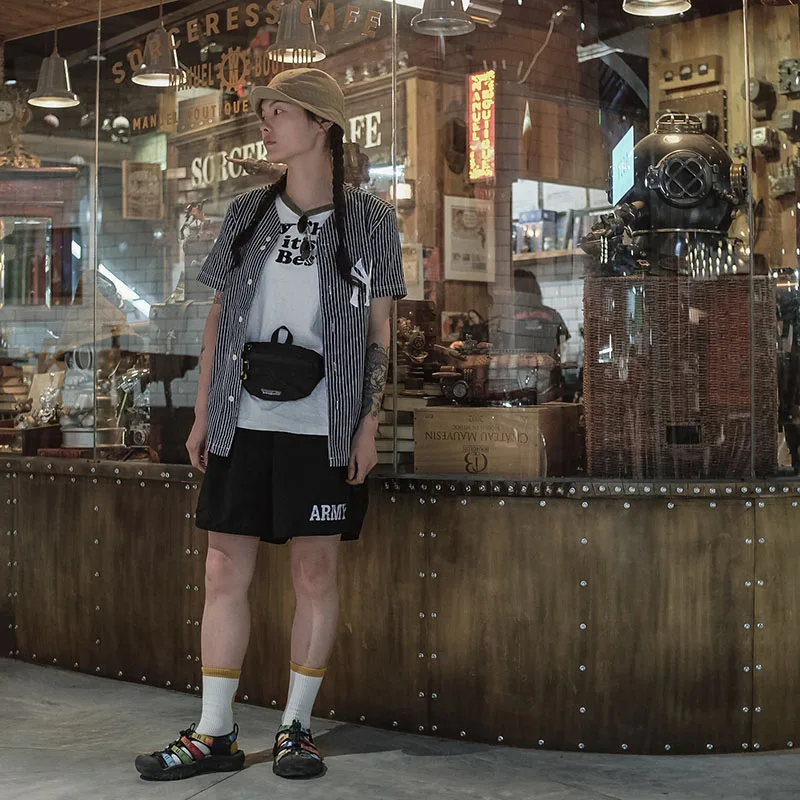 

Женская винтажная бейсбольная рубашка в стиле Вест-Кост с полосками, ретро-блузка для женщин, маленький размер, распродано, специальное предложение