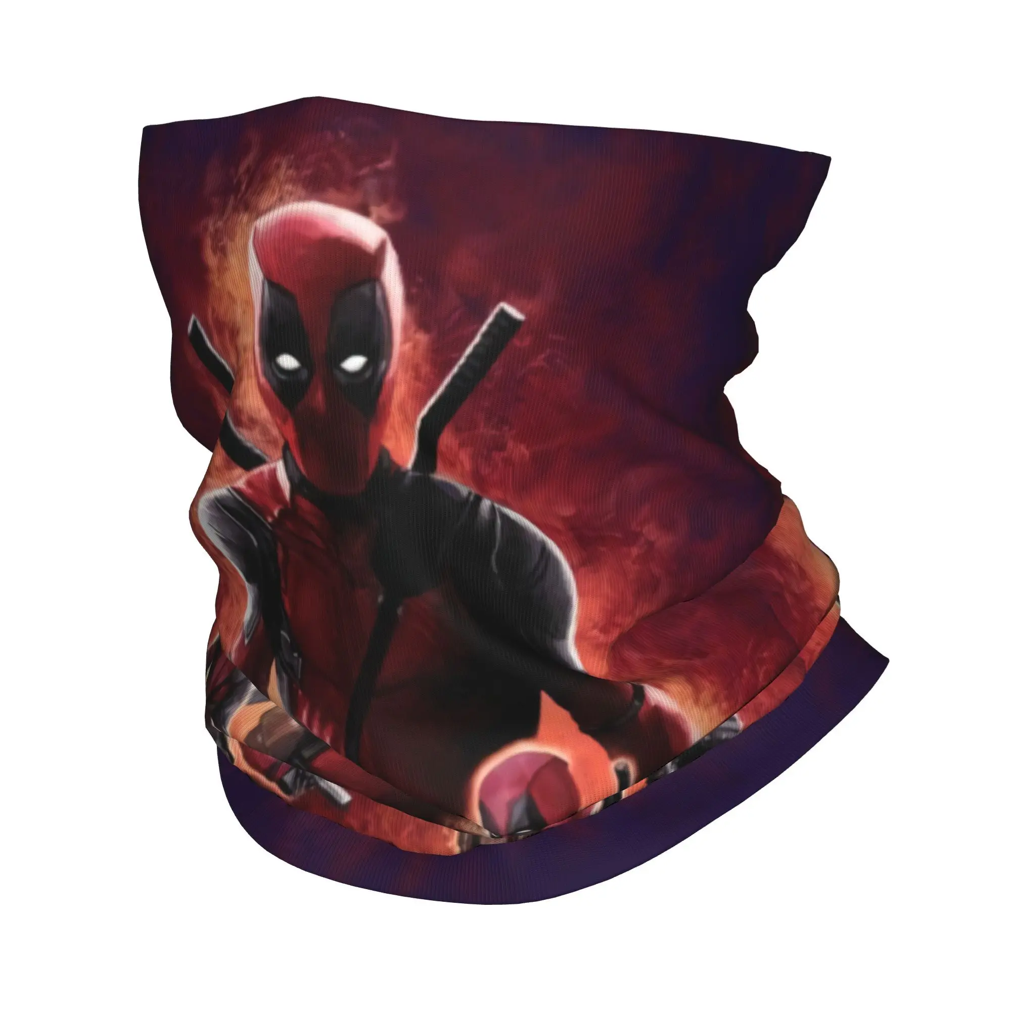 Custom Deadpool Hero Neck Gaiter Women Men UV Face Shield Winter  Bandana Scarf for Ski