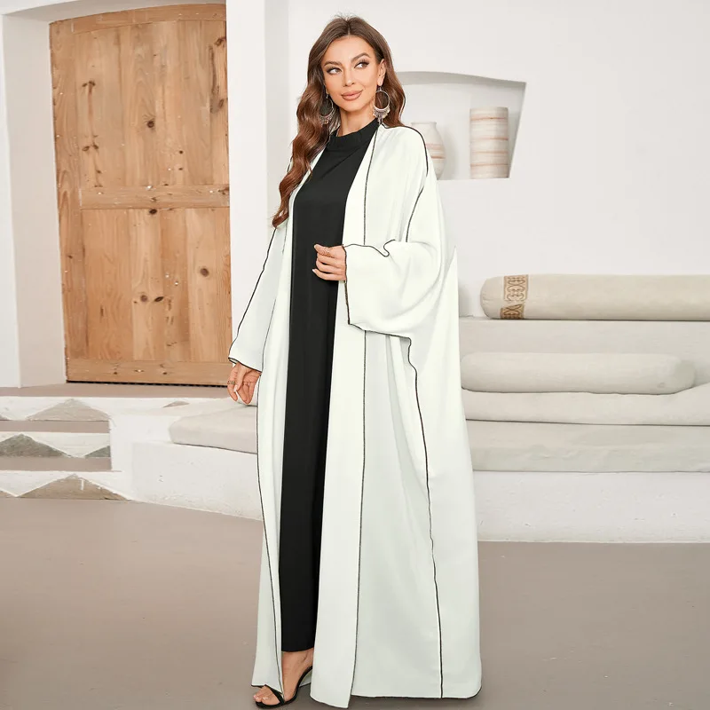 

Новое женское модное элегантное платье-кардиган однотонного цвета в стиле Харадзюку, летнее платье-халат 2026, женское платье-платье-рубашка (Vestido)