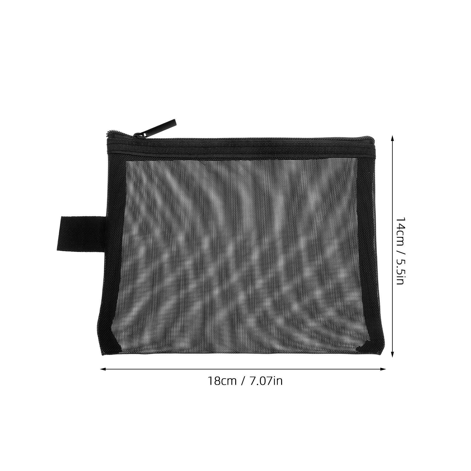 2 Buah Tas Nilon Tas Rias Portabel Organizer Perlengkapan Mandi Kantong Perjalanan Tas Penyimpanan Riasan Ritsleting Jaring Kantong Ritsleting Jaring
