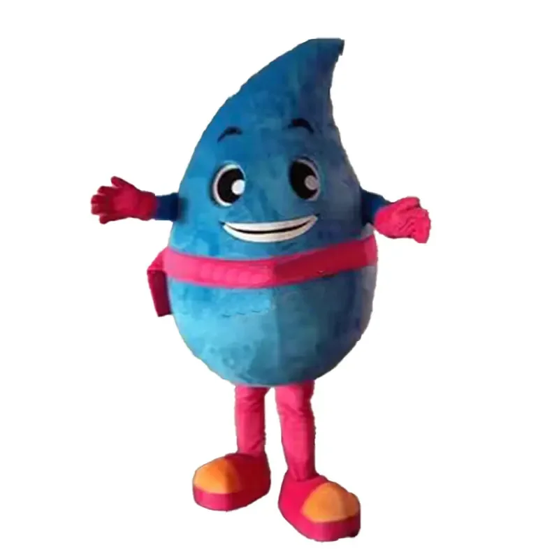 Cartoon Water Drop Mascot Costumes Environmental Protection Cute Small Water Drop Cosplay Props Party Festival Performance Set