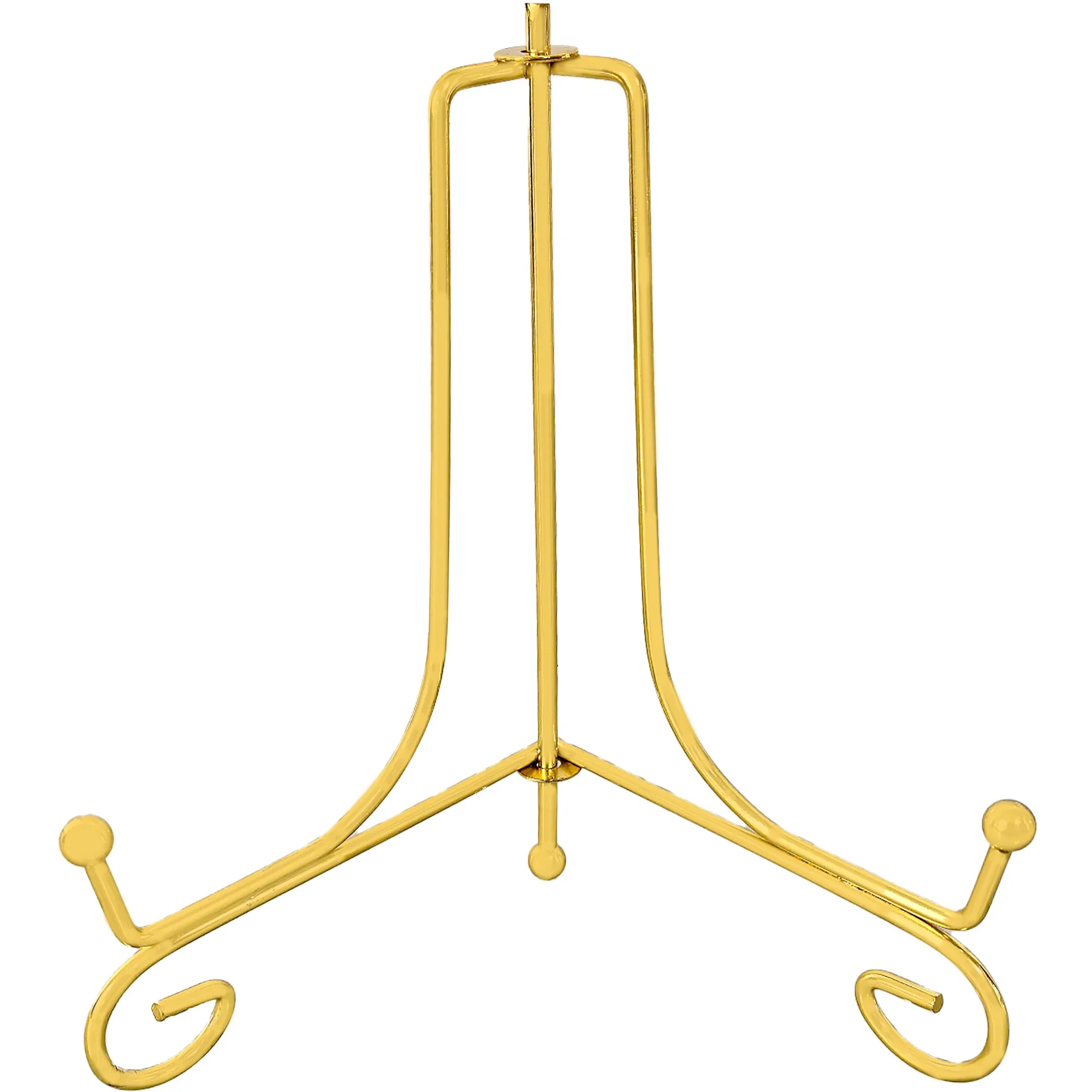 Gold Folding Display Easel Decorative Tabletop Stand For Plates Photos Art Cards And Home Shelf Decor