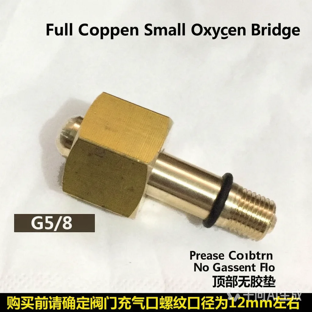 2L Portable Welding Torch Full Copper Inflation Connector Oxygen Bottle 12mm/14mm Integrated Adapter for Portable Welding Torch